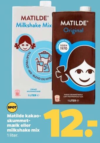 Netto Matilde kakaomælk tilbud