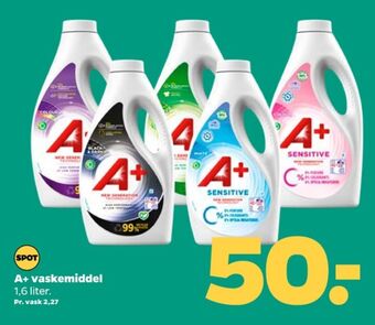 Netto A+ vaskemiddel-flydende tilbud