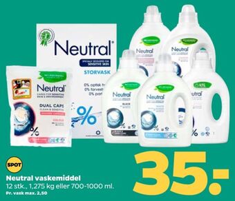 Netto Neutral vaskemiddel-tabs tilbud