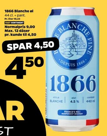 1866 biere blanche fine specialøl