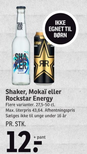 SPAR Rockstar energidrik tilbud