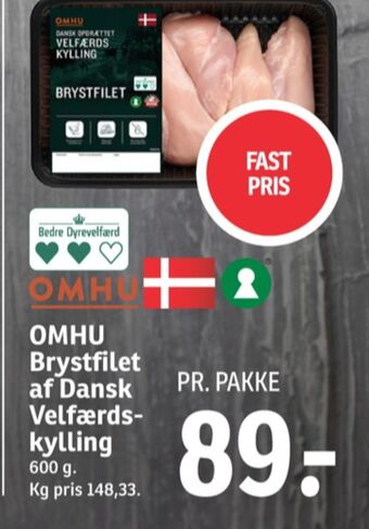 SPAR Omhu kyllingebrystfilet tilbud