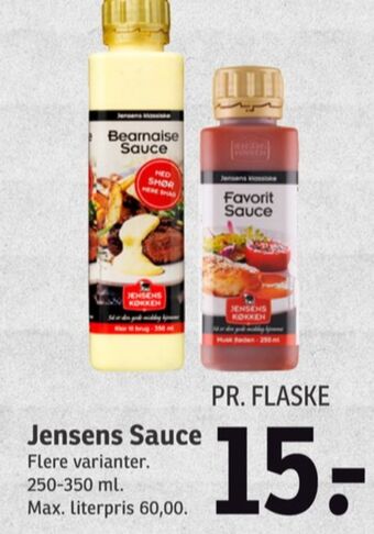 SPAR Jensens køkken sauce flydende tilbud