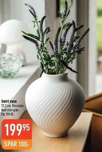 Imerco Swirl vase tilbud