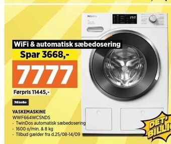Power Miele vaskemaskine tilbud