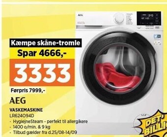 Power Aeg vaskemaskine tilbud
