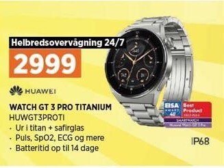 Power Huawei watch gt 3 pro titanium tilbud