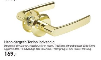 Habo dørgreb torino indvendig