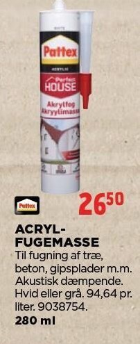 jem & fix Pattex acrylfugemasse tilbud
