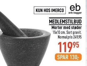 Imerco Morter med støder tilbud