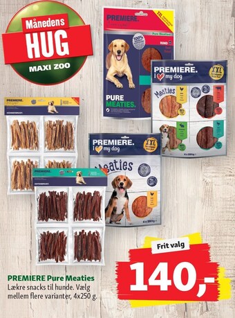 Maxi Zoo Premiere pure meaties tilbud