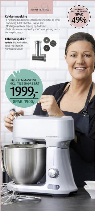 Kop & Kande Køkkenmaskine inkl. tilbehørssæt tilbud