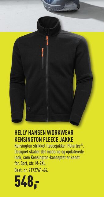 Johannes Fog Helly hansen workwear kensington fleece jakke tilbud