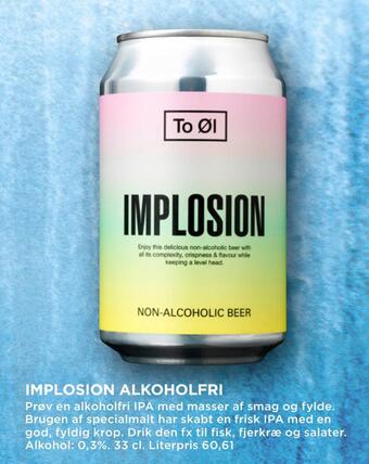 MENY Implosion alkoholfri tilbud