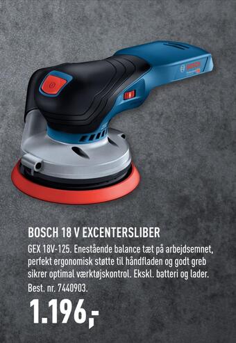 Johannes Fog Bosch 18 v excentersliber tilbud