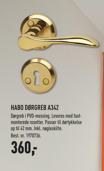 Habo dørgreb a342