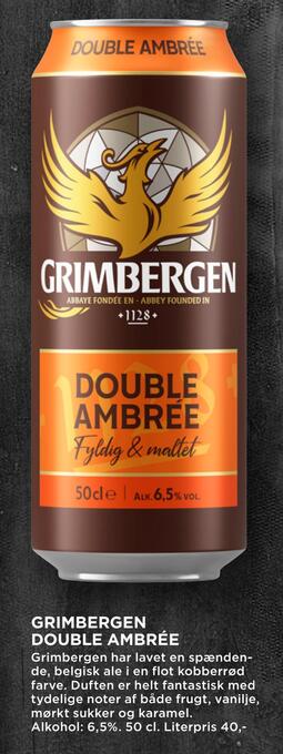 MENY Grimbergen double ambrée tilbud