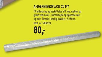 Johannes Fog Afdækningsplast 20 my tilbud