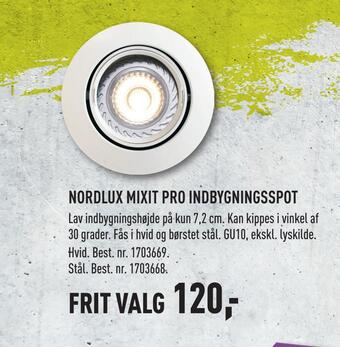 Nordlux mixit pro indbygningsspot