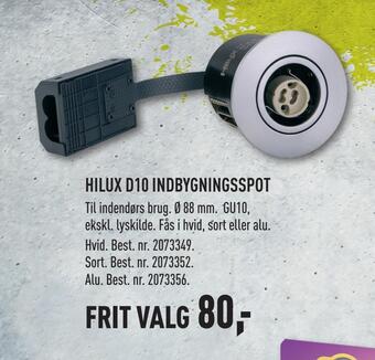 Hilux d10 indbygningsspot