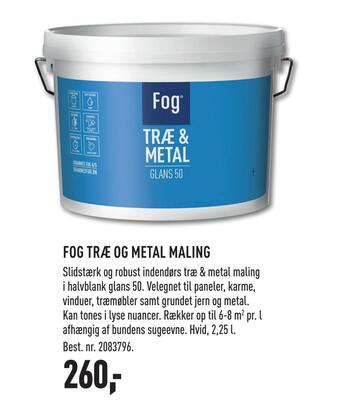 Johannes Fog Fog træ og metal maling tilbud