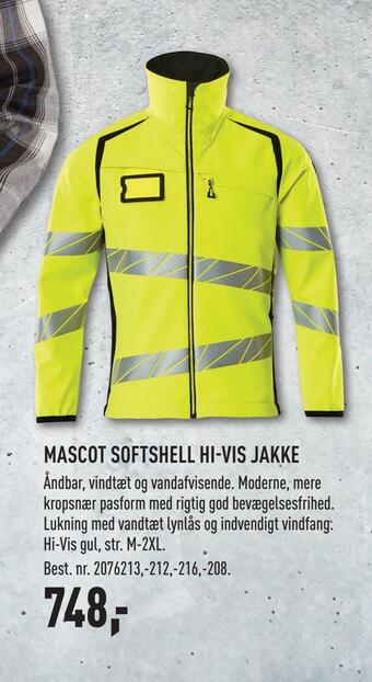 Johannes Fog Mascot softshell hi-vis jakke tilbud