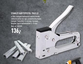 Johannes Fog Stanley hæftepistol tr45 ld tilbud