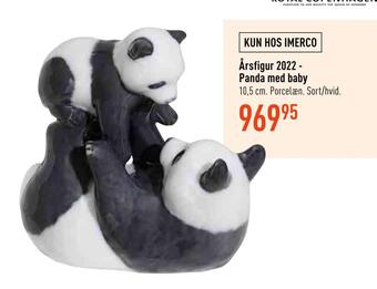Imerco Årsfigur 2022 - panda med baby tilbud