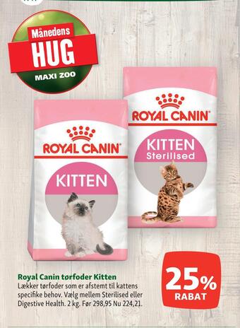 Maxi Zoo Royal canin tørfoder kitten tilbud