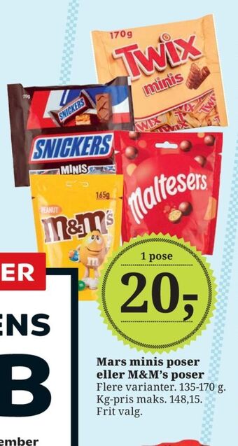 Minis chokoladebar