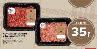 Dagli'Brugsen Coop hakket oksekød tilbud