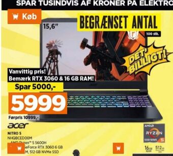 Power Acer bærbar pc tilbud