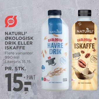 MENY Naturli' havredrik tilbud