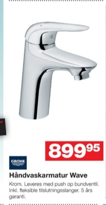 Bauhaus Grohe håndvaskarmatur tilbud