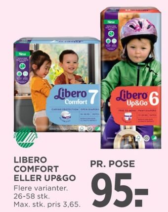 MENY Up&go bleer str 6 13-20 kg tilbud