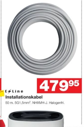 Bauhaus E-line installationskabel tilbud