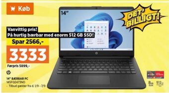 Power Hp bærbar pc tilbud