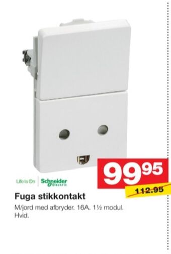 Bauhaus Fuga stikkontakt tilbud
