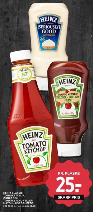 MENY Heinz ketchup tilbud