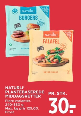 MENY Naturli' falafel tilbud