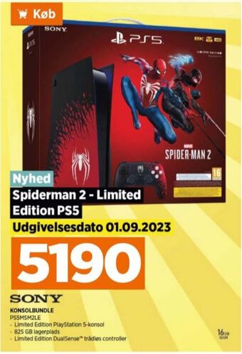 Power Playstation 5 spillekonsol tilbud