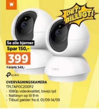 Power Tp-link overvågningskamera tilbud