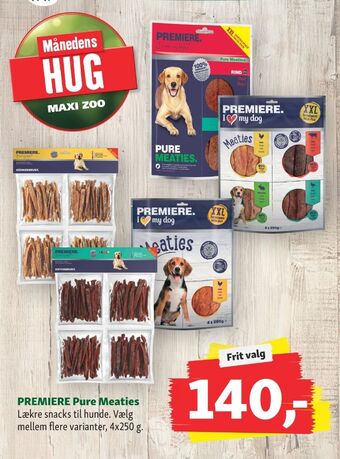 Maxi Zoo Premiere hundesnacks tilbud