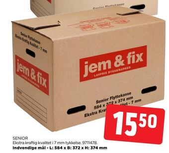 jem & fix Flyttekasser tilbud