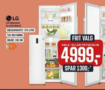 Skousen LG køleskab KL5241SWJZ tilbud