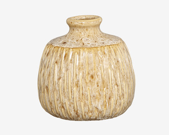 Daells Bolighus Vase 12x12 cm keramik beige tilbud