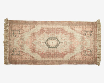 Tæppe 55% uld 140x200cm rød