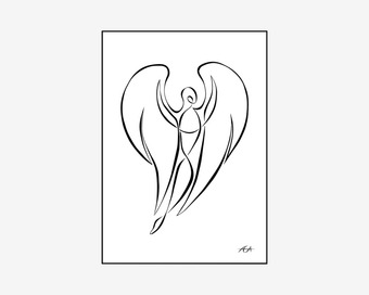 Daells Bolighus Plakat 50 x 70 cm engel tilbud