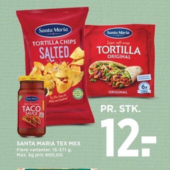 MENY SANTA MARIA TEX MEX tilbud