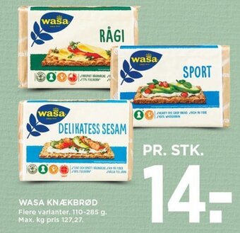 MENY WASA KNÆKBRØD tilbud